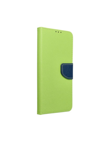 Etui Fancy Book pour SAMSUNG A33 5G lime/ bleu fonce