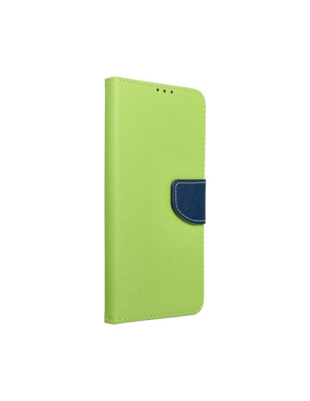 Etui Fancy Book pour SAMSUNG A33 5G lime/ bleu fonce