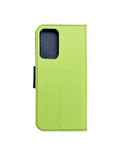 Etui Fancy Book pour SAMSUNG A33 5G lime/ bleu fonce 2