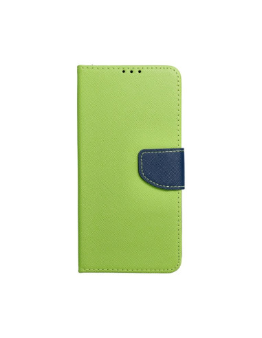 Etui Fancy Book pour SAMSUNG A33 5G lime/ bleu fonce