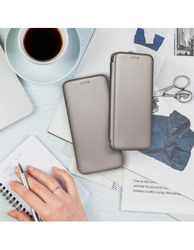 Etui Book Elegance pour SAMSUNG A33 5G acier