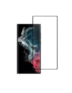 VERRE TREMPE Blue Star 5D - SAM Galaxy S22 Ultra (full glue/petite taille) NOIR