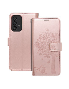 Etui MEZZO Book pour SAMSUNG A33 5G arbre or rose
