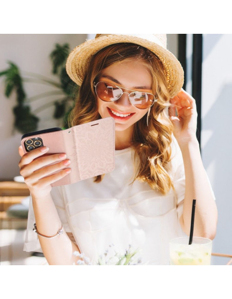 Etui MEZZO Book pour SAMSUNG A33 5G mandala or rose