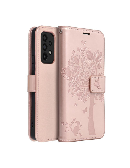 Etui MEZZO Book pour SAMSUNG A53 5G arbre or rose