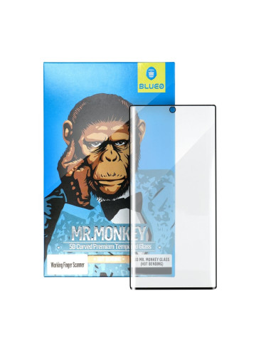 5D Mr. Monkey Glass - pour Samsung Galaxy S22 Plus NOIR (Strong Lite)