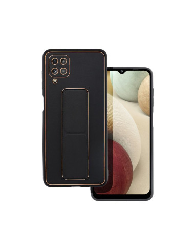 Etui LEATHER Case Kickstand pour SAMSUNG Galaxy A13 5G / A04S NOIR