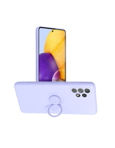 Coque SILICONE RING pour SAMSUNG Galaxy A53 5G violet