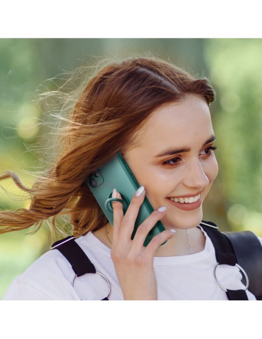 Coque SILICONE RING pour SAMSUNG Galaxy A53 5G vert
