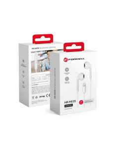 FORCELL kit d"écouteurs / écouteurs Stereo pour Apple iPhone Lightning 8-pin blanc HR-ME25