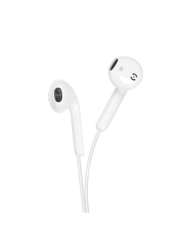 FORCELL kit d"écouteurs / écouteurs Stereo pour Apple iPhone Lightning 8-pin blanc HR-ME25