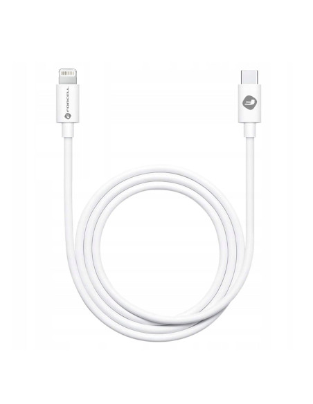 FORCELL Câble Power Delivery Type C vers Lightning 8 broches PD27W C291 TUBA blanc 1 mètre
