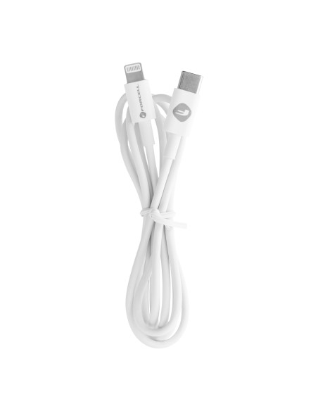 FORCELL Câble Power Delivery Type C vers Lightning 8 broches PD27W C291 TUBA blanc 1 mètre