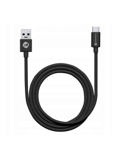 FORCELL Câble USB vers Type C 2.0 2.1A C319 TUBA noir 1 mètre 2