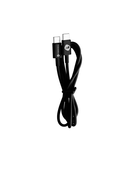Câble FORCELL Type C vers Type C 2.0 QC3.0 PD 48W C293 TUBA noir 1 mètre.