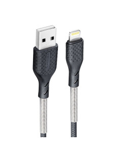 FORCELL F-ENERGY Carbon CB-01A cable USB A to Lightning 2,4A 12W 1 m black 2