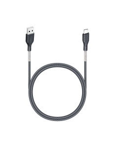 FORCELL Câble USB carbone vers Type C 2.0 2.4A CB-02A noir 1 mètre 2