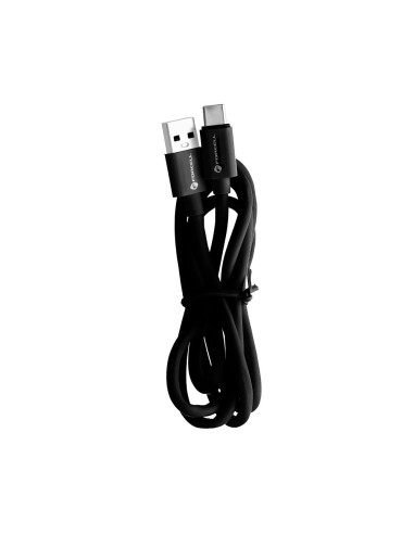 FORCELL Câble USB à Type C 3.0 QC3.0 3A C398 TUBA noir 1 mètre