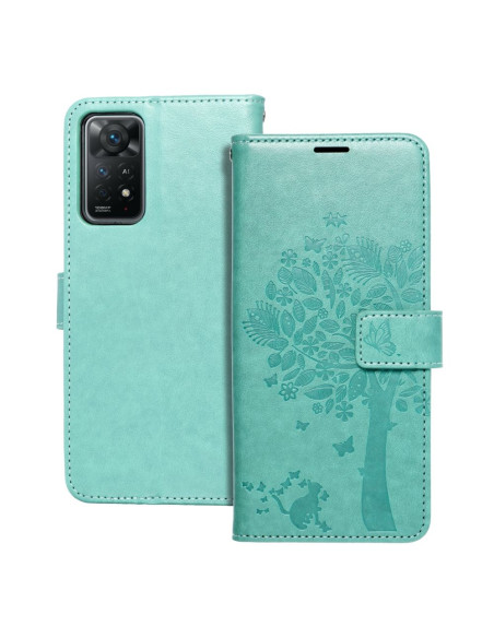 Etui MEZZO Book pour XIAOMI Redmi NOTE 11 PRO / 11 PRO 5G arbre vert