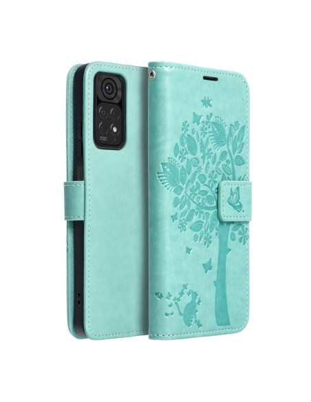 Etui MEZZO Book pour XIAOMI Redmi NOTE 11 PRO / 11 PRO 5G arbre vert