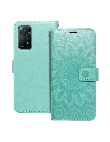 Etui MEZZO Book pour XIAOMI Redmi NOTE 11 PRO / 11 PRO 5G mandala vert