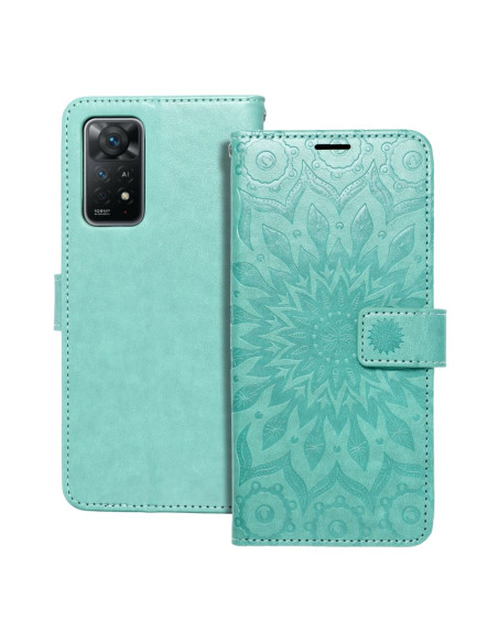 Etui MEZZO Book pour XIAOMI Redmi NOTE 11 PRO / 11 PRO 5G mandala vert