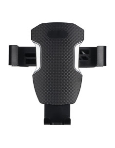 Support voiture à gravitation pour grille d'entrée d'air ronde (par exemple pour Mercedes) noir 2