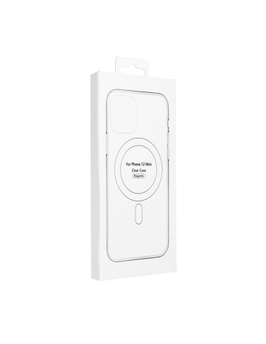 COUVERTURE MAG CLEAR compatible avec MagSafe pour IPHONE 12 Mini transparent