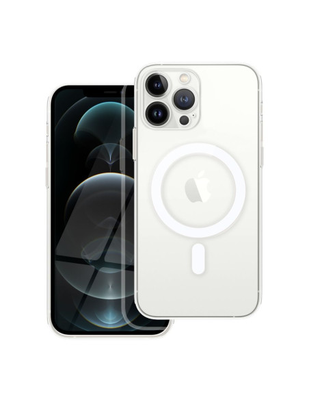 CLEAR MAG COVER Coque avec protection de l'appareil photo compatible avec MagSafe pour IPHONE 12 Pro Max transparent