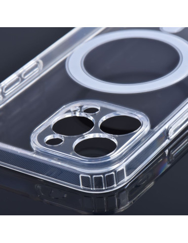 CLEAR MAG COVER Coque avec protection de l'appareil photo compatible avec MagSafe pour IPHONE 12 Pro Max transparent