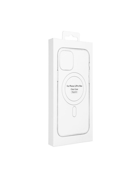 CLEAR MAG COVER Coque avec protection de l'appareil photo compatible avec MagSafe pour IPHONE 12 Pro Max transparent