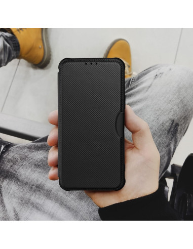 Etui RAZOR Book pour iPhone 12 noir