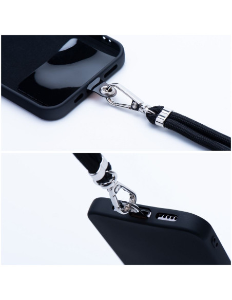 Pendentif téléphonique SWING (6mm) avec longueur réglable / longueur du cordon 165cm (max 82.5cm en boucle) / pour épaule ou cou