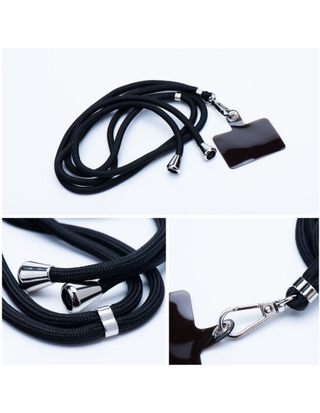 Pendentif téléphonique SWING (6mm) avec longueur réglable / longueur du cordon 165cm (max 82.5cm en boucle) / pour épaule ou cou