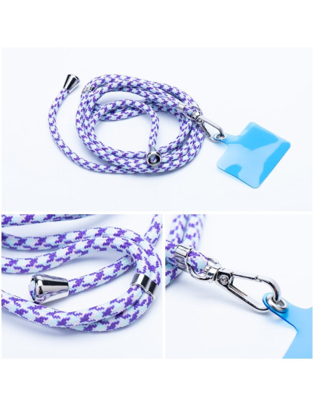 Pendentif téléphonique SWING (6mm) avec longueur réglable / longueur du cordon 165cm (max 82.5cm en boucle) / pour l'épaule ou l