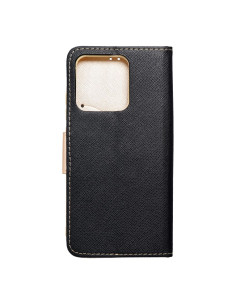 Etui Fancy Book pour XIAOMI Redmi 10a noir / or 2