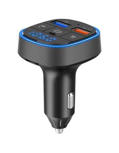 Transmetteur FM MP3 avec bluetooth 5.0 + lecteur de carte mémoire + 2xUSB QC3.0 BC57