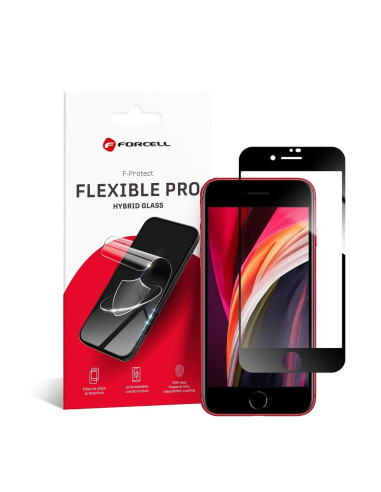 Verre hybride Forcell FLEXIBLE 5D Full Glue - APP iPhone 7/8/SE 2020 NOIR