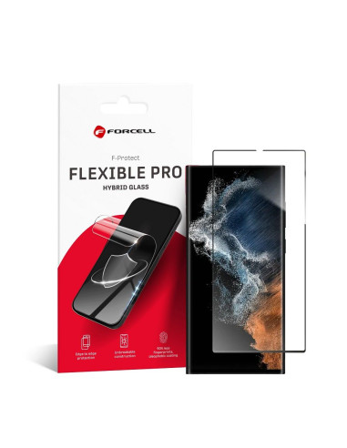 Verre hybride Forcell FLEXIBLE 5D Full Glue - SAM Galaxy S22 Ultra NOIR (Hot Banding)