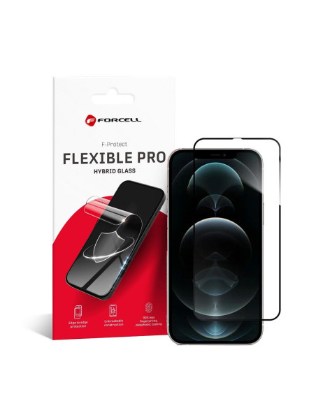 Verre hybride Forcell FLEXIBLE 5D Full Glue - APP iPhone Xs Max/11 Pro Max NOIR