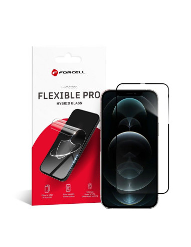 Verre hybride Forcell FLEXIBLE 5D Full Glue - APP iPhone 12 Pro NOIR