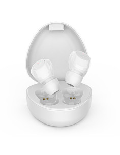 Écouteurs stéréo sans fil / bluetooth TWS M9 + station d'accueil blanc 2
