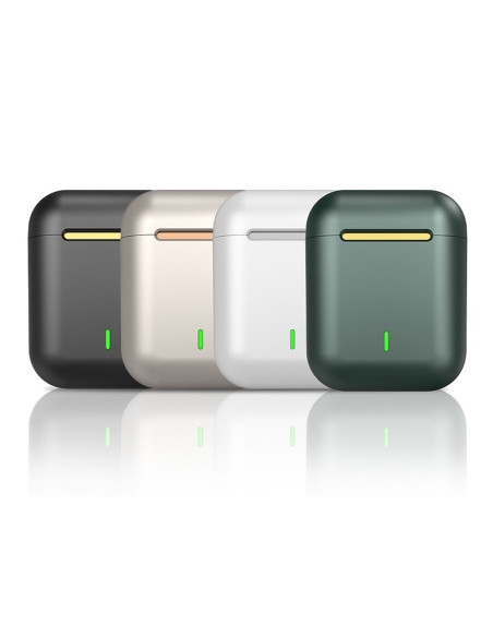 Wireless headset stereo TWS J18 + docking station green