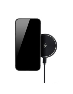 Support voiture avec charge par induction compatible avec MagSafe 15W D7 noir 2