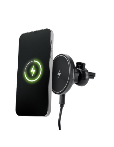 Support voiture avec charge par induction compatible avec MagSafe 15W D7 noir