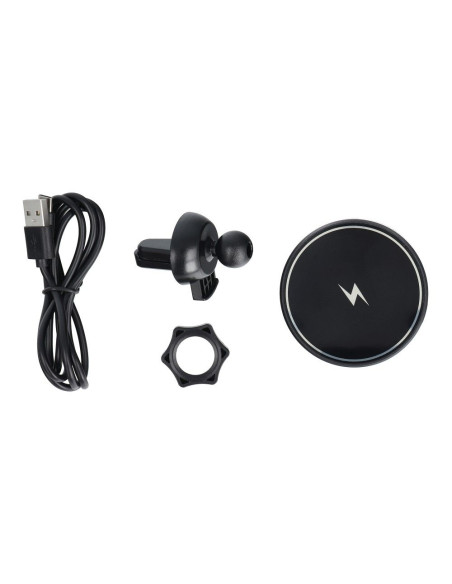 Support voiture avec charge par induction compatible avec MagSafe 15W D7 noir