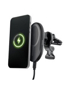 Support voiture avec charge par induction compatible avec MagSafe 15W D8 noir 2