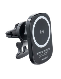 Support voiture avec charge par induction compatible avec MagSafe 15W D10 noir