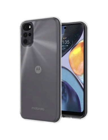 Coque BACK CASE Ultra Slim 0,5mm pour MOTOROLA G22 TRANSPARENT