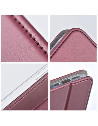 Etui Smart Magneto pour IPHONE 14 PRO MAX bordeaux